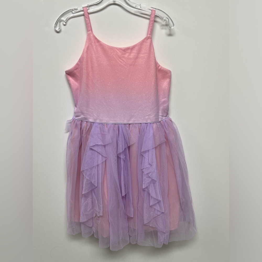 CAT & JACK GIRLS SIZE XXL (18) SPARKLY PINK AND LIGHT LILAC TULLE DRESS - Picture 7 of 9